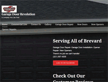 Tablet Screenshot of garagedoorrevolution.com
